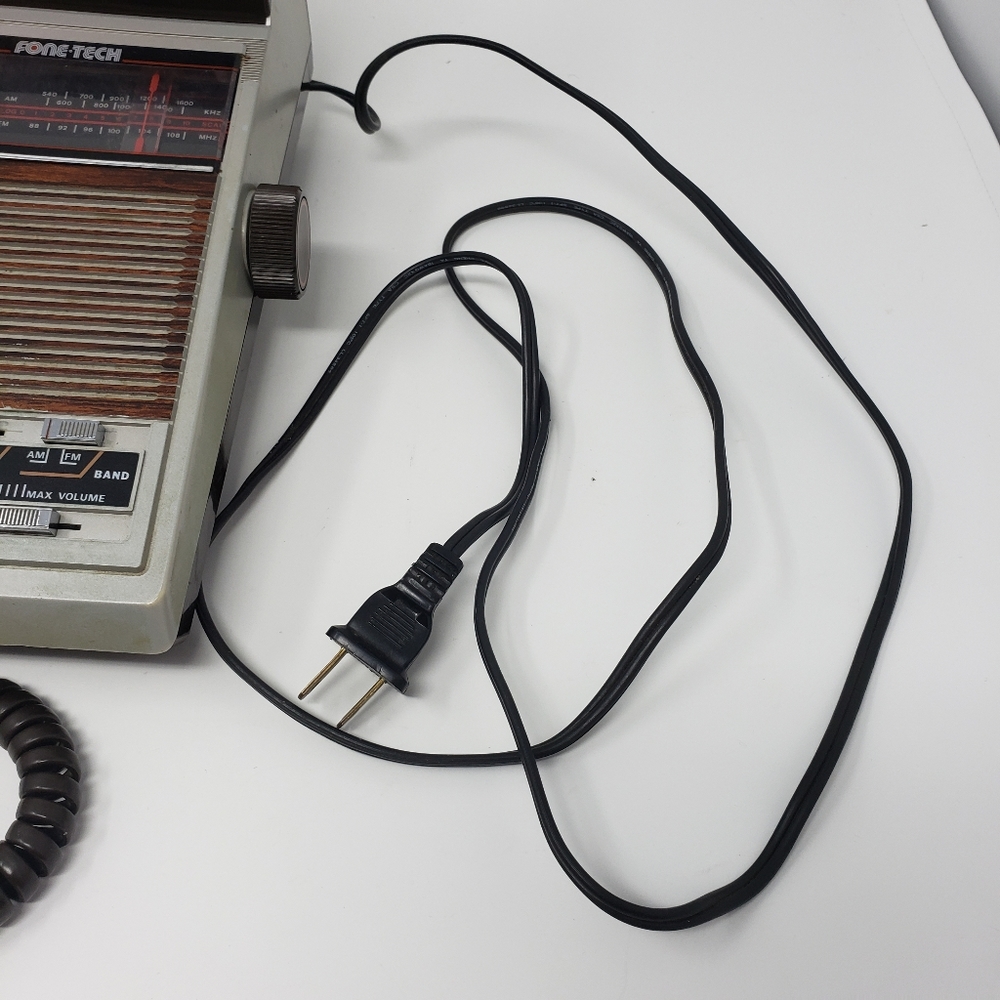 Phone Tech Telephone Alarm Clock Radio Vintage - Picture 5 of 16